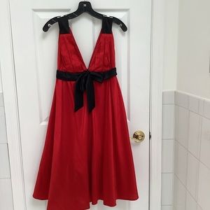 Red Silk Cocktail Dress, Never Worn!